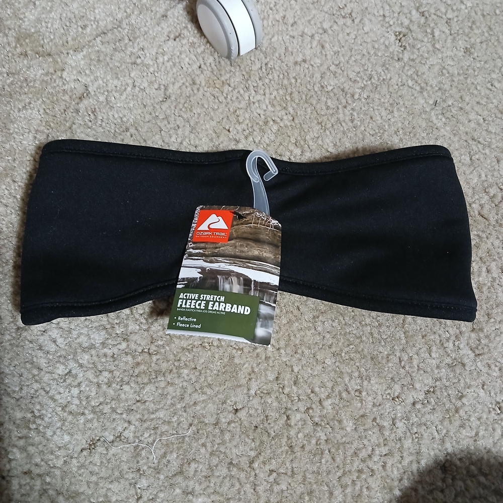 Ozark Trail Black Fleece Earband - Active Stretch